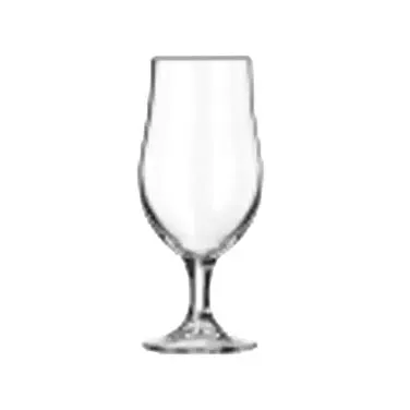 Libbey 920291 Beer Glass – 13.5 oz Tulip Clear Glass, SheerRim® D.T.E., 7‑1/8" Height - 12/Case