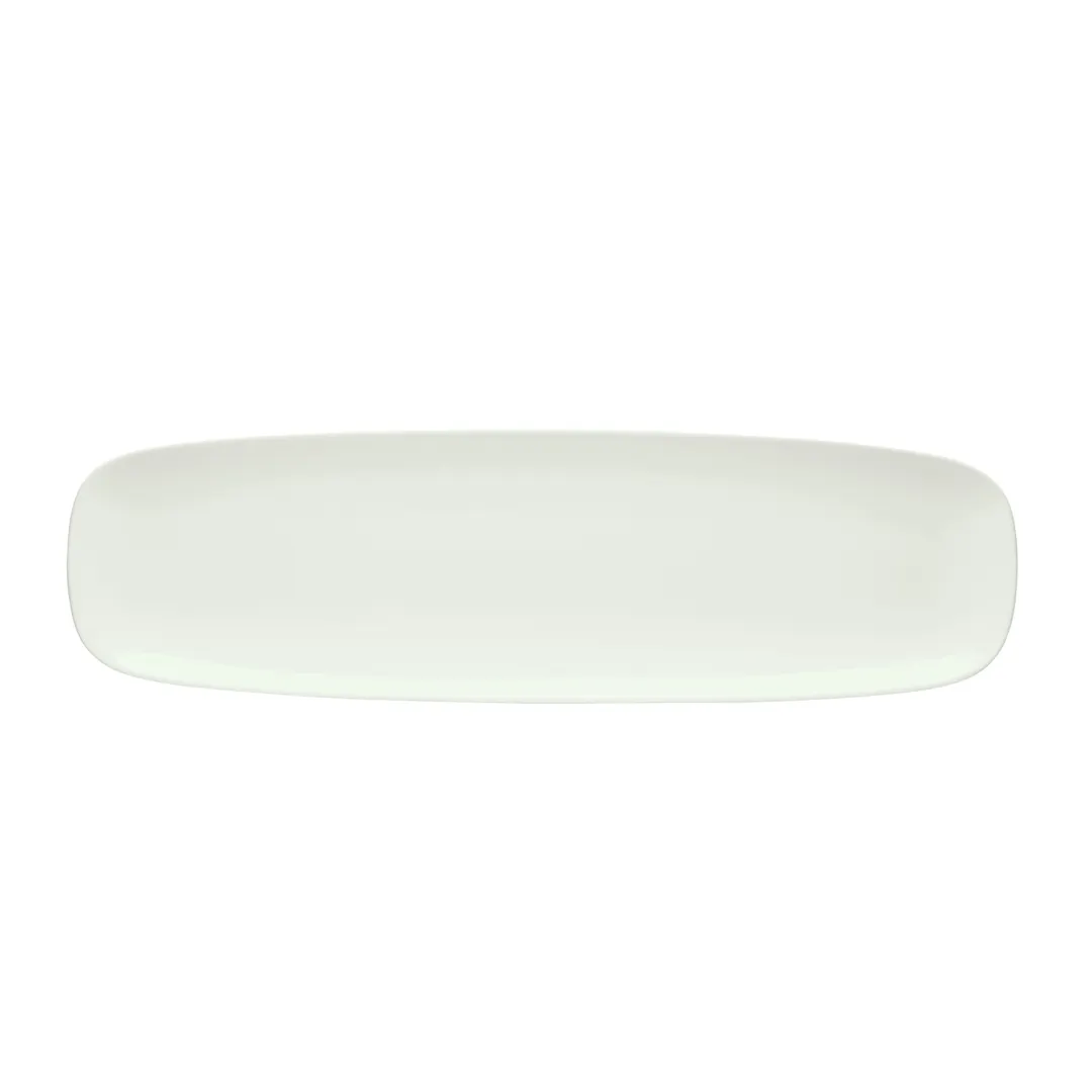 Schonwald 9212250 BoneWhite™ Porcelain Oval Platter, 19.75" x 5.63", Coupe Rim, Oblong Shape – 2/Case