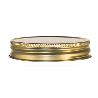 Libbey 92136 Gold Metal Jar Lid, 3" Dia. x 5/8" H, Plastisol Liner, Fits 16 Oz. Jars, 72/Case