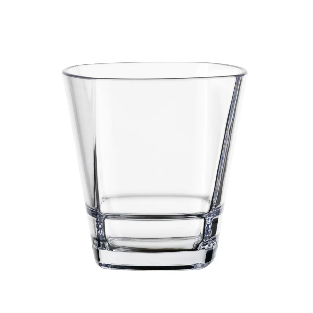 Libbey 92441 Clear Tritan Rocks Glass, 10 oz, Stackable Bottom, Dishwasher Safe, BPA‑Free - 12/Case