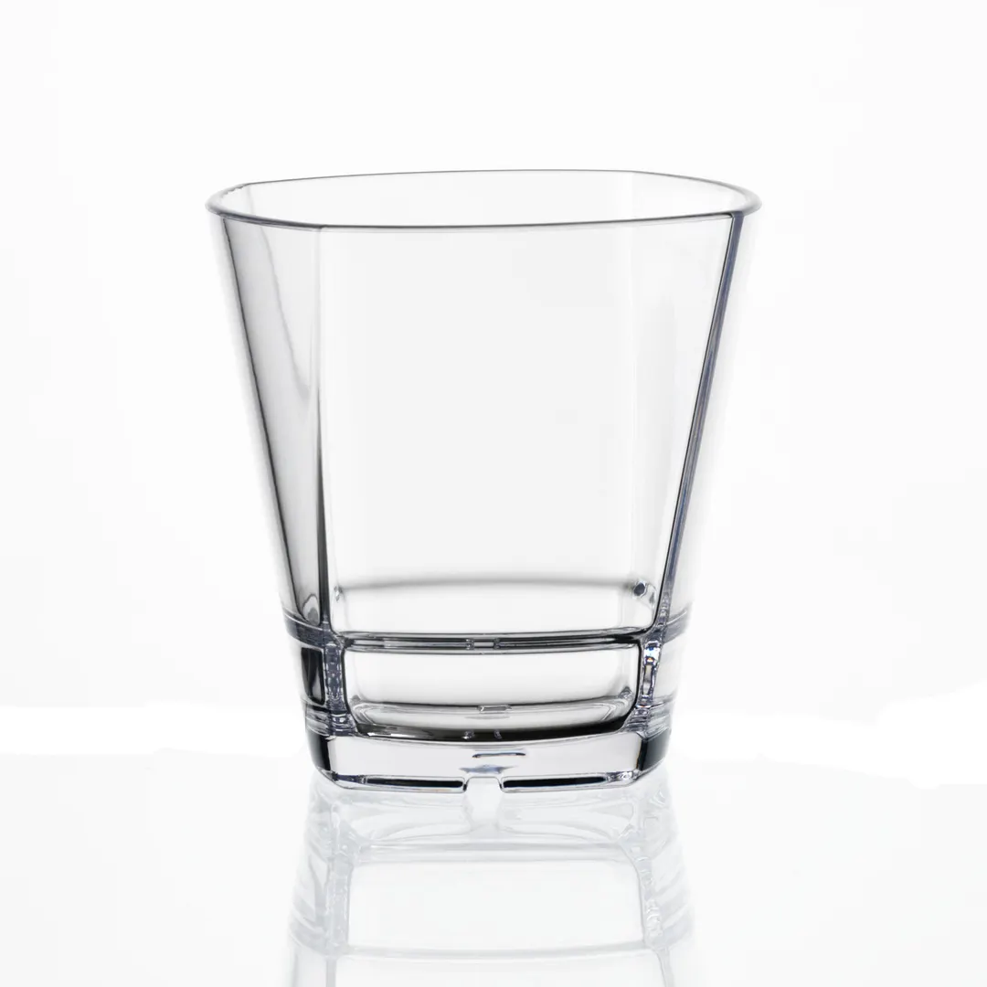 Libbey 92442 Double Old Fashioned Glass, 12 oz Clear Tritan™ Plastic, Dishwasher Safe - 12/Case