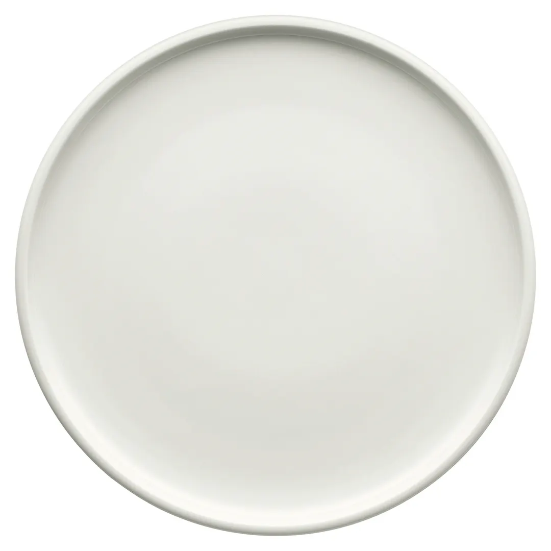 Schonwald 9251226 - 10¼" Round Porcelain Plate, Flat Coupe Rim, Continental White™, Microwave Safe - 6/Case