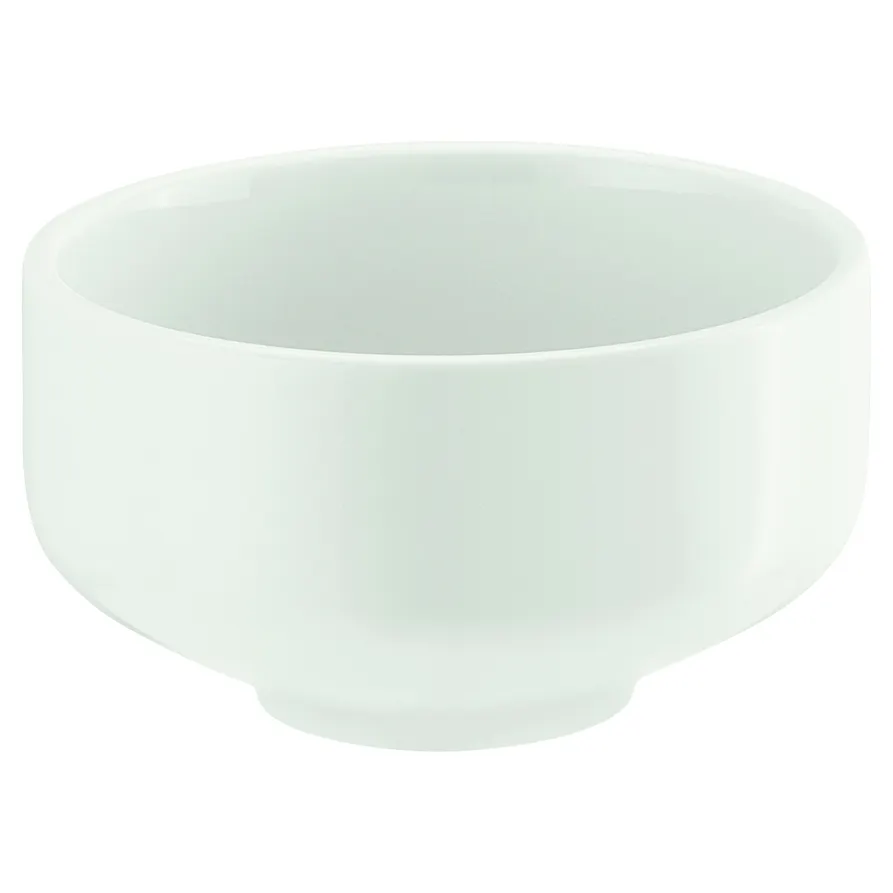 Schonwald 9255433 - Round 11‑Oz Porcelain Bowl, 4" Dia x 2⅜" Hgt, Shiro Microwave Safe - 12/Case
