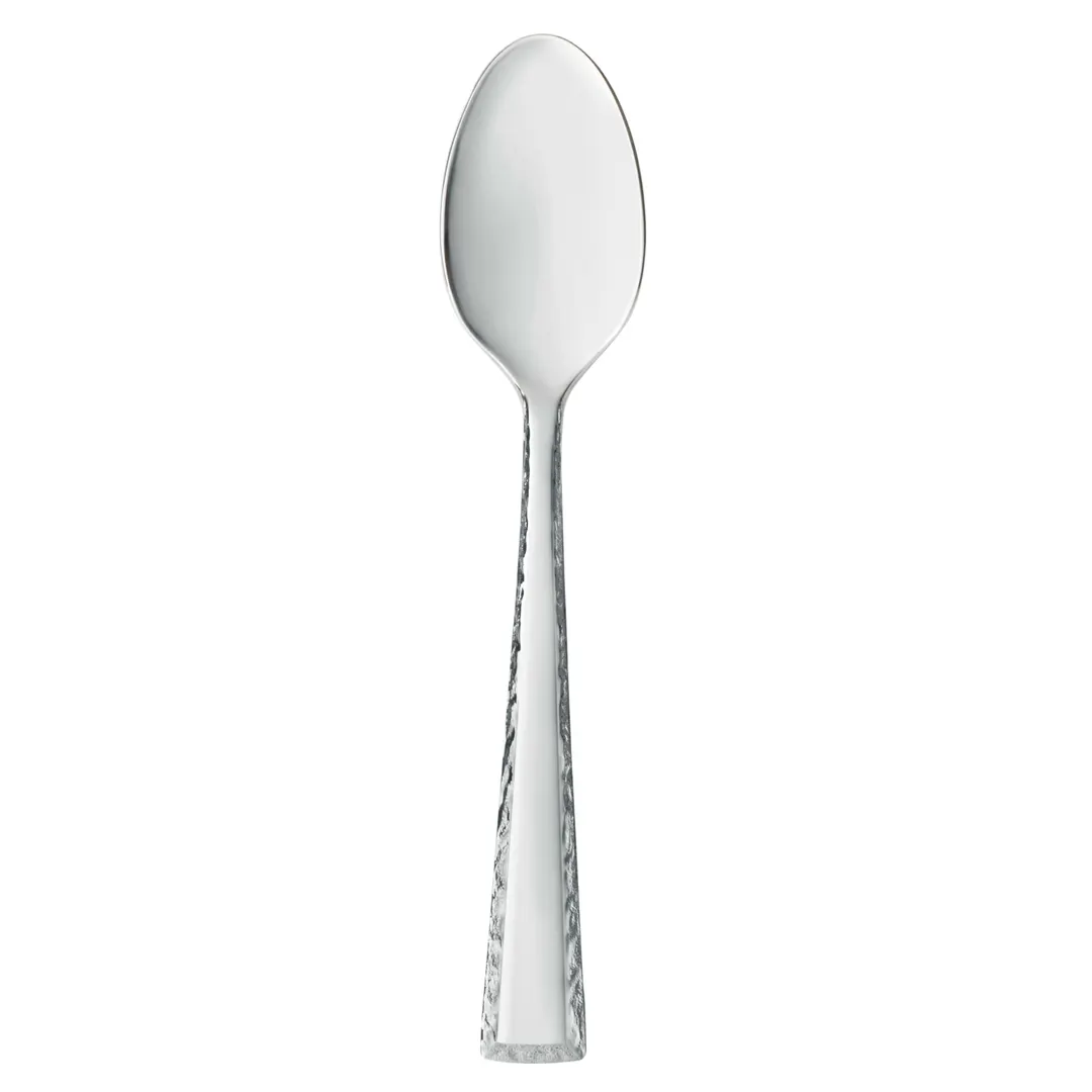 Libbey 926002 Dessert Spoon – 7‑3/4" Hammered Finish, 18/8 Stainless Steel, Conde™ - 12/Case