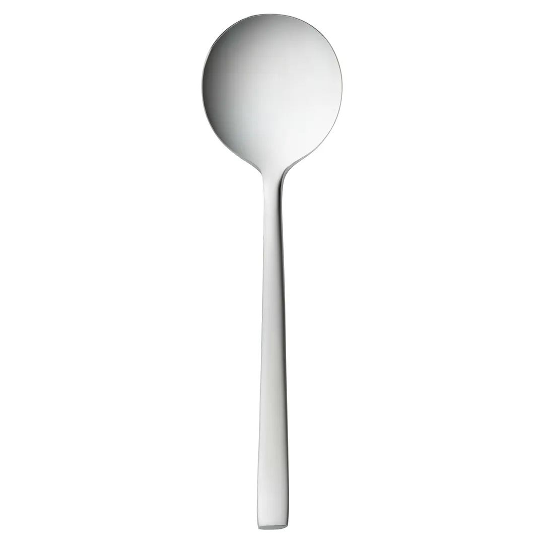 Libbey 930 016 - Bouillon Spoon, 6-1/8" Length, 18/8 Stainless Steel, Briossa™ Finish - 12/Case