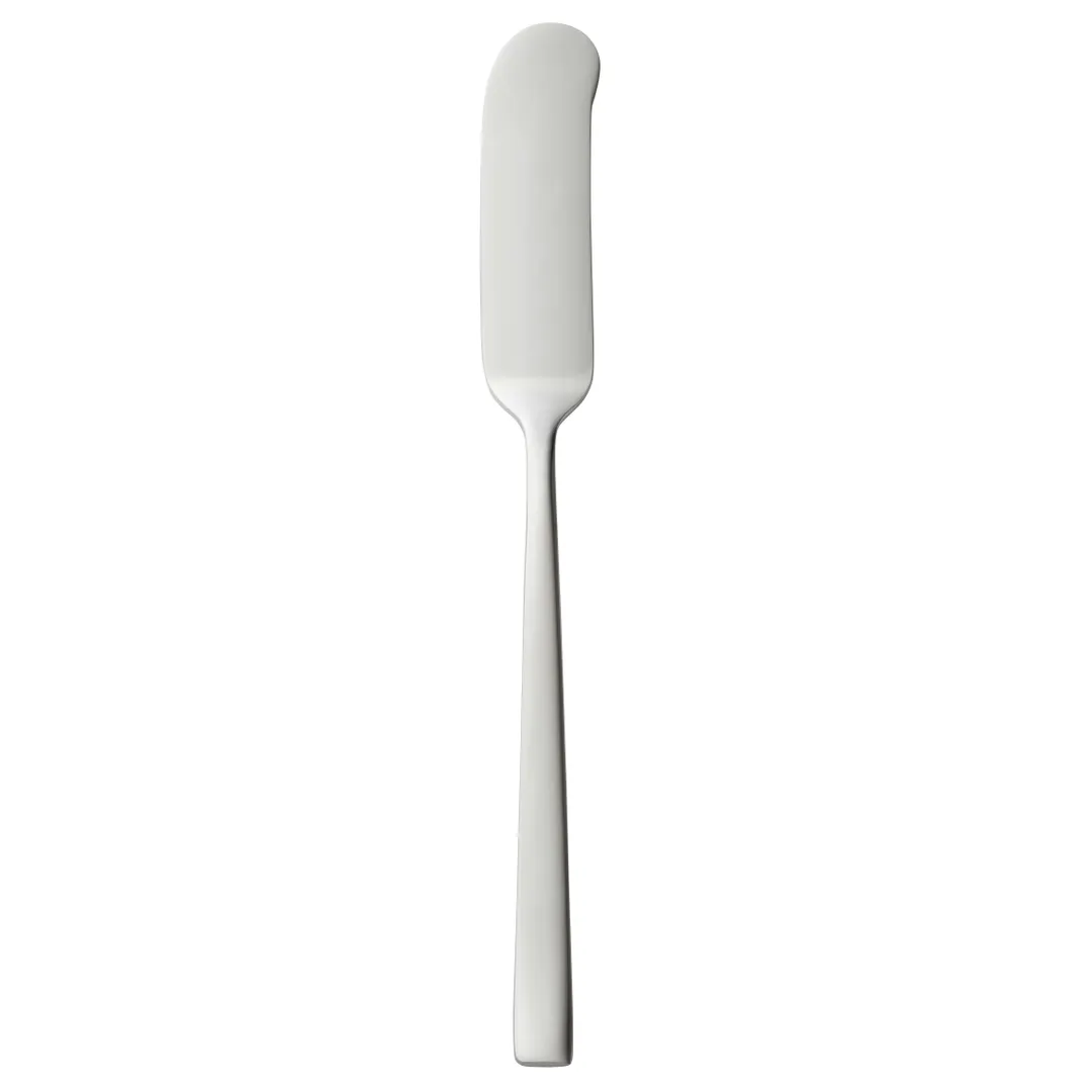 Libbey 930 053 - Briossa Butter Spreader, 6‑3/4" Handle, 18/8 Stainless Steel, 5‑6" Length - 12/Case