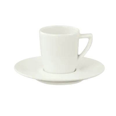 Schonwald 9305159 Espresso Cup, 3.5 oz (1‑3/4" Dia.) Porcelain, Continental White™ Pattern - 12/Case