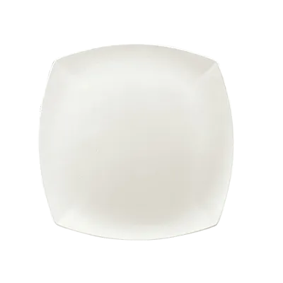 Schonwald 9321533 Square China Plate, 13" x 13" Coupe Rim Porcelain, Continental White™ - 6/Case