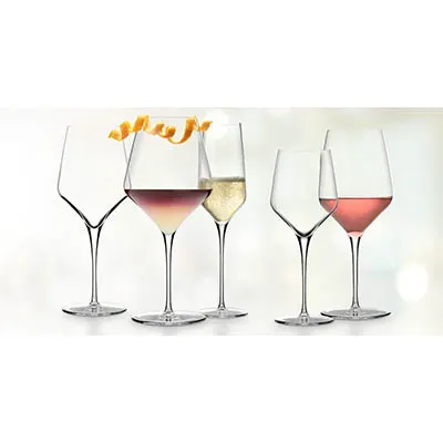 Reserve by Libbey 9324 Prism Wine Glass, 20‑24 oz, 9¼" H, Stemmed, HD2 Rim, Made in USA - 12/Case