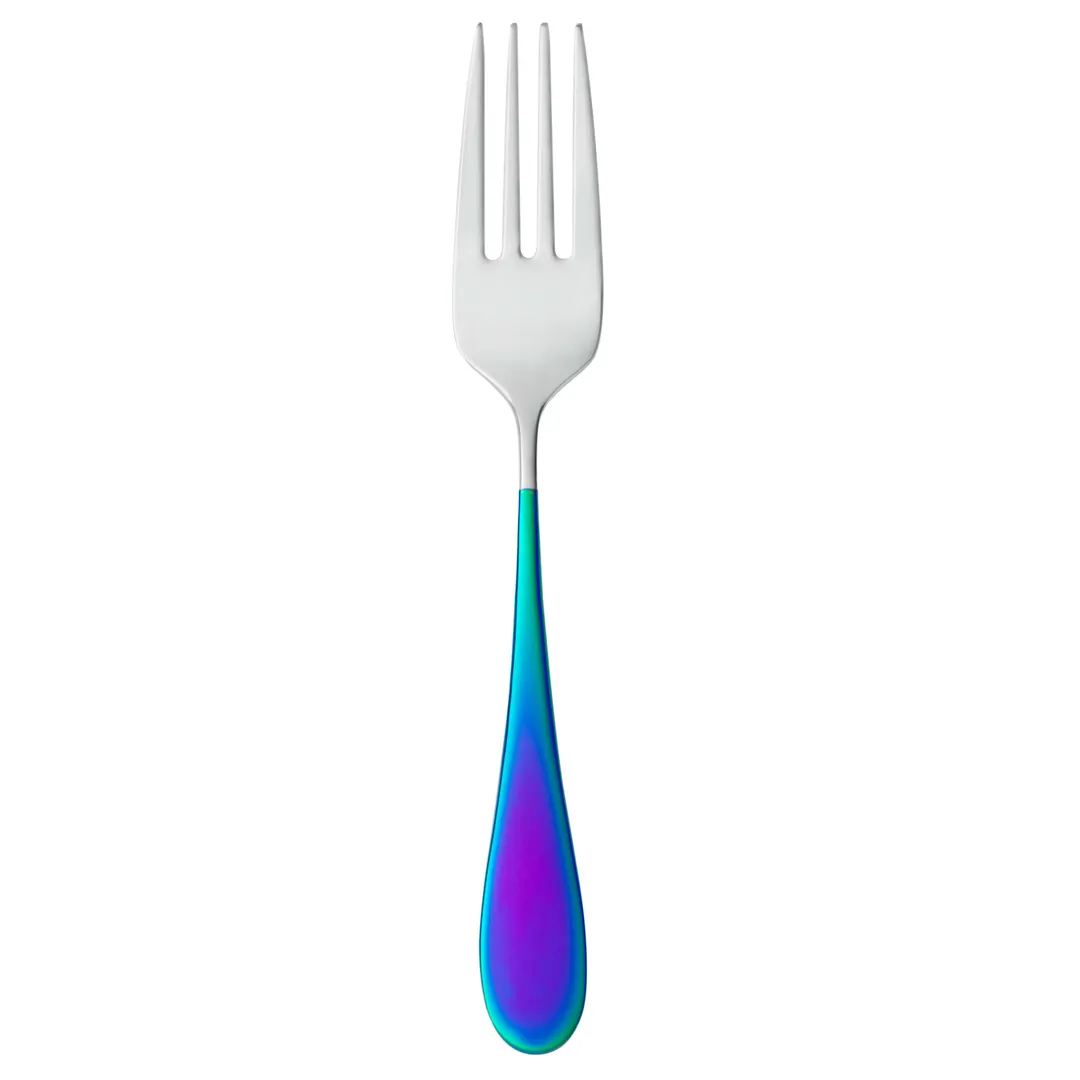 Reserve by Libbey 933-038 Salad Fork, 7" Chroma PVD Handle, 18/10 Stainless Steel, 4.0 mm - 12/Case
