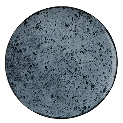 Schonwald 9331221-63076 China Plate, 7‑7/8" Round Coupe Rim Porcelain, Blue Stone Finish - 12/Case