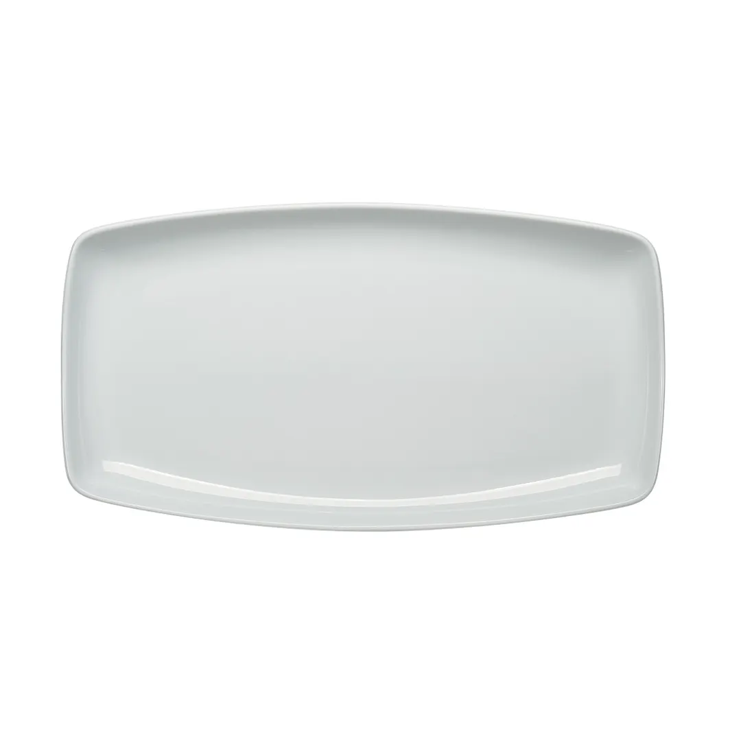 Schonwald 9332331 - China Platter 12" x 7", Porcelain White™, Microwave & Dishwasher Safe - 6/Case