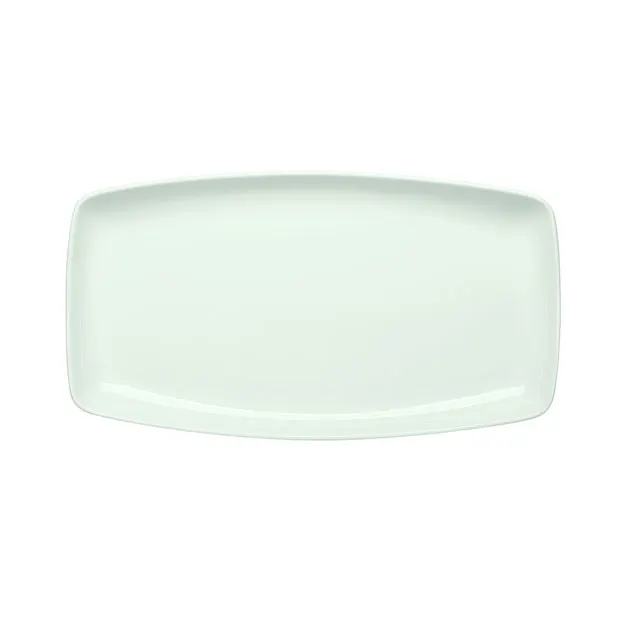 Schonwald 9332336 - Oval Porcelain Platter, 14-1/8" x 7-7/8", Scratch-Resistant, Narrow Rim - 6/Case