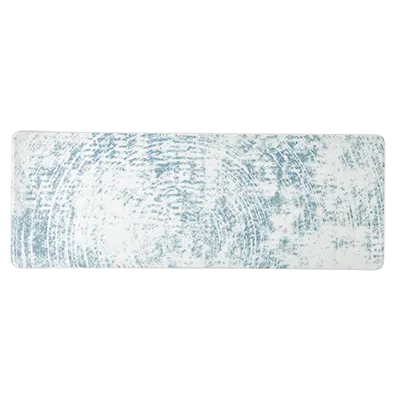 Schonwald 9332630-63072 Rectangular Platter, 11-3/4" x 4-1/4", Porcelain, Blue, Rim - 12/Case