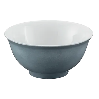 Schonwald 9336664-63081 China Bowl, 5" Dia, 10-1/8 oz, Porcelain, White/Blue Grey Exterior - 12/Case