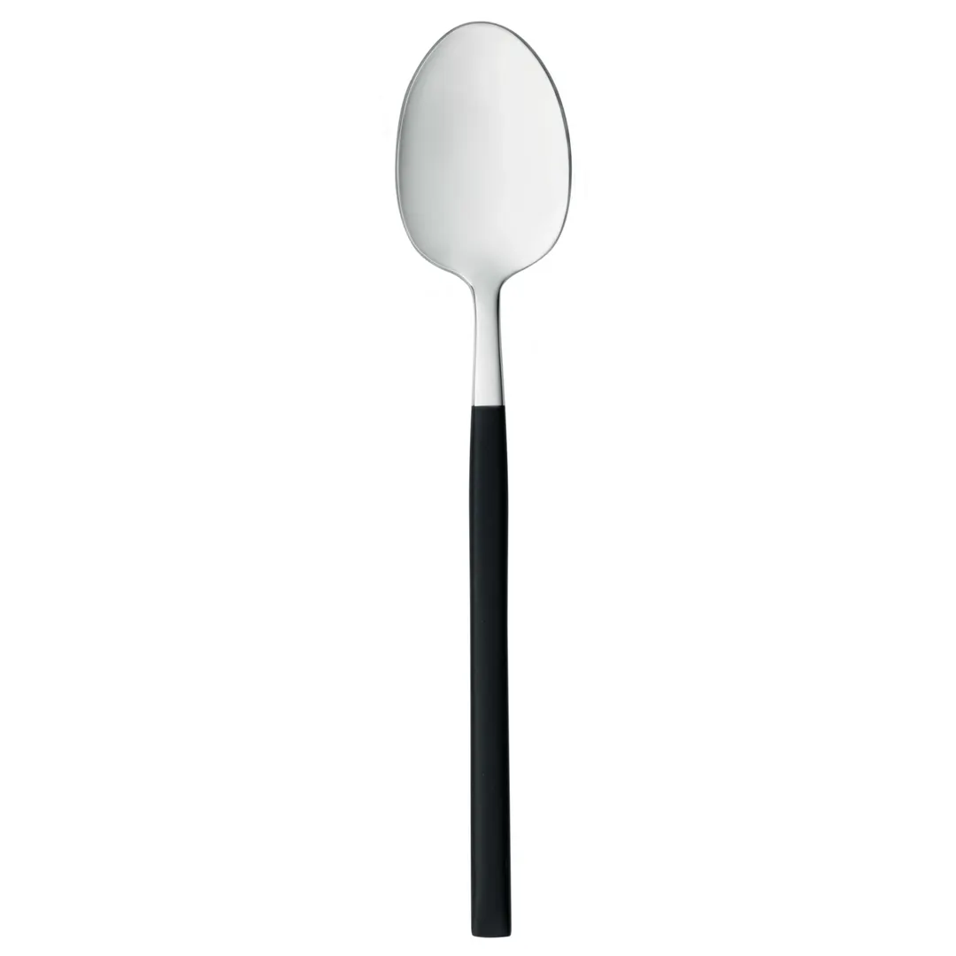 Reserve by Libbey 934002 Dessert Spoon - 8½" Black PVD Handle, 18/10 Stainless Steel, 7-8" - 36/Case
