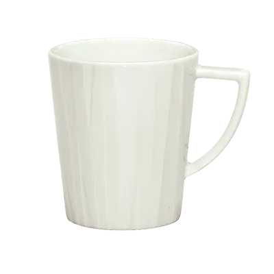 Schonwald 9365630 China Mug – 9.75 oz Round Porcelain, White™ Pattern, 2½" Foot - 6/Case