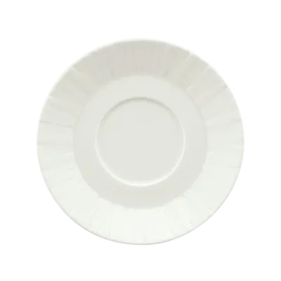 Schonwald 9366968 - Round Porcelain Saucer 6 3/8" Dia., White™ Pattern, 6.0"-6.49", 12/Case