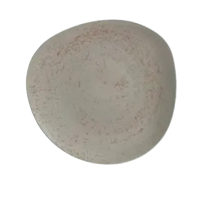 Schonwald 9381215-63043 Porcelain Plate, 6.125" Round, Light Gray Coupe Rim - 12/Case
