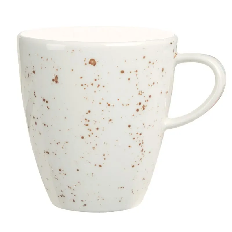 Schonwald 9385274-70255 8‑Oz Porcelain China Cup, White Unique Pattern, Non‑Stackable - 12/Case