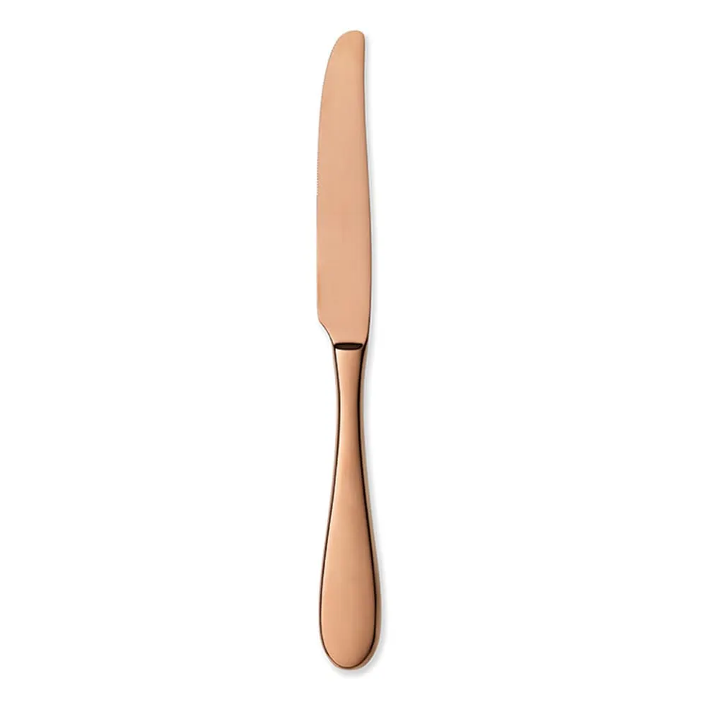 Reserve by Libbey 939-5502 Knife, 9-1/4" PVD Handle, 18/10 Stainless Steel, Copper Finish - 12/Case