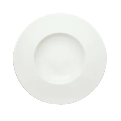 Schonwald 9390122 - 5 oz Round Porcelain Bowl, 8" Diameter, Continental White Grace Pattern - 12/Case