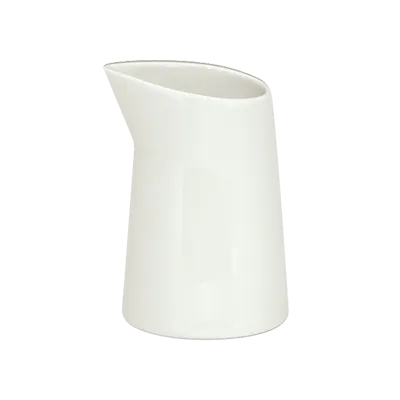 Schonwald 9394615 Creamer Pitcher, 5 oz (2½" Diameter) Porcelain, White™ Grace Pattern - 12/Case