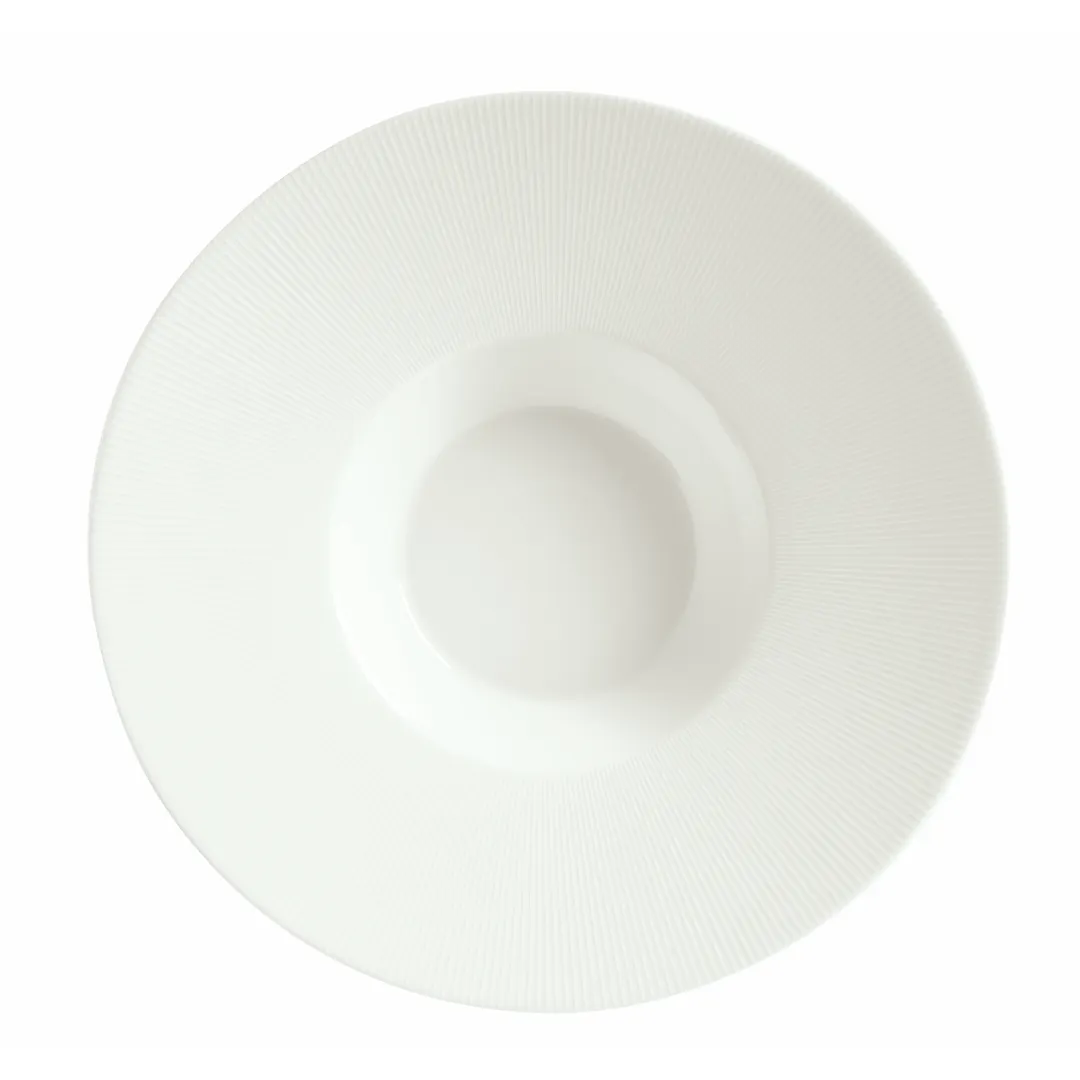 Schonwald 9400130 Round Porcelain Bowl, 11" Dia x 2-1/8" H, 10 Oz, Continental White Vitrified- 6/Case