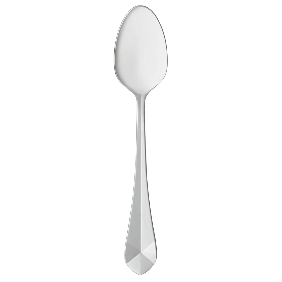Reserve by Libbey 945001 Teaspoon, 6-7/8" Faceted Design, Polished 18/10 Stainless Steel - 12/Case