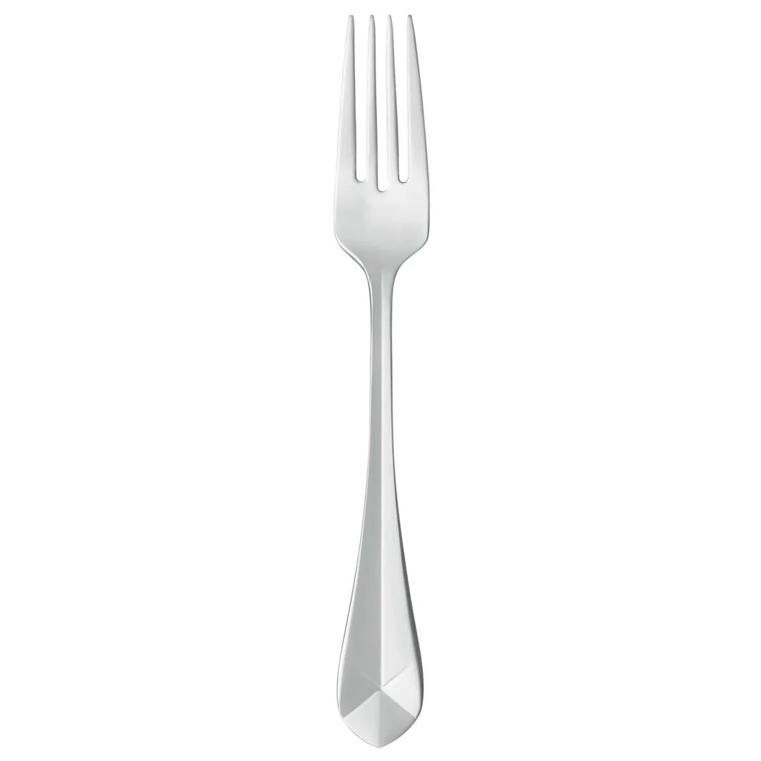 Reserve by Libbey 945038 - 7" Salad Fork, Faceted, 18/10 Stainless Steel, Polished Finish - 12/Case