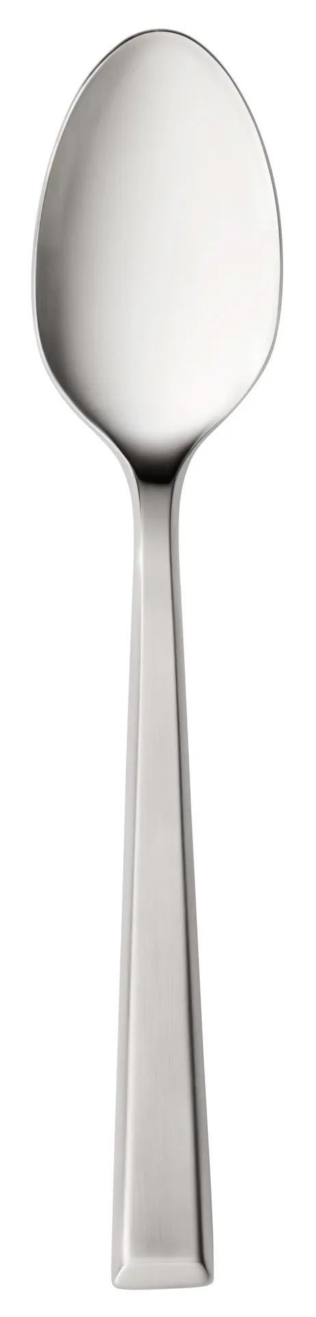 Libbey 946003 Santorini Satin Serving Spoon, 8‑5/8" Beveled, 18/10 Stainless Steel, Satin - 12/Case