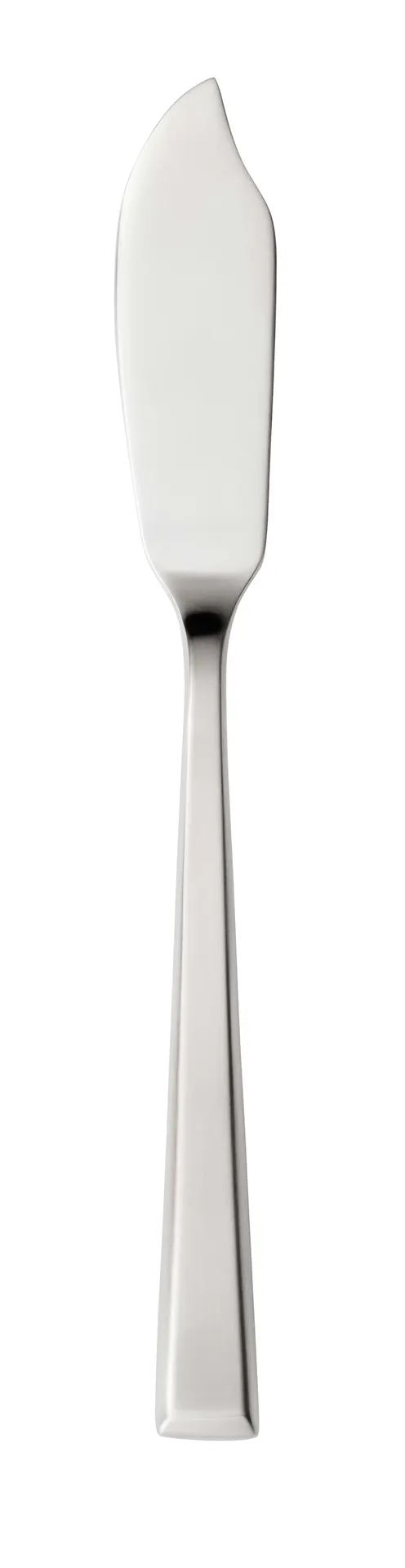 Libbey 946-452 Fish Knife – 7" Beveled, 18/10 Stainless Steel, Santorini Satin Finish - 12/Case