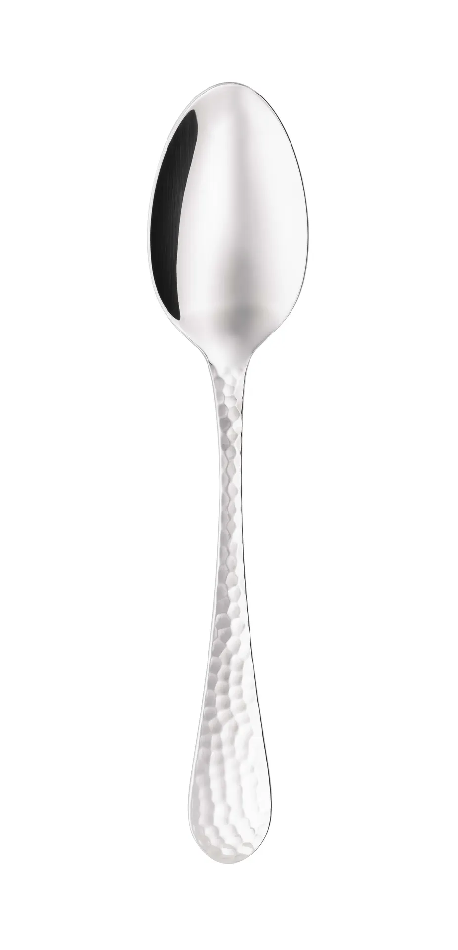 Reserve by Libbey 949 002 - Dessert Spoon, 6-5/8" Hammered, 18/10 Stainless Steel Finish - 12/Case