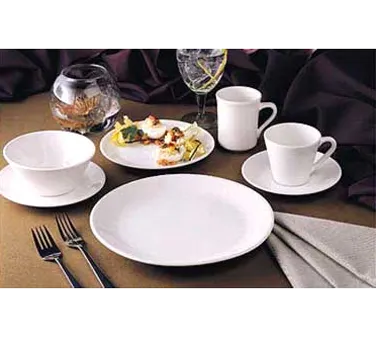 Libbey 950033506 - 7 oz Porcelain Tea Cup, Rideau™ Slenda® Pattern, 4"3/8" Dia x 3" H - 36/Case