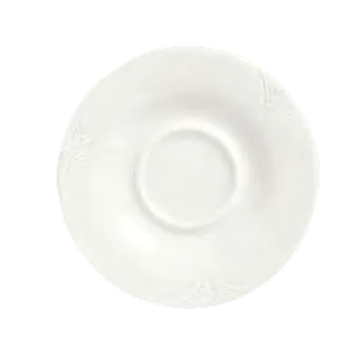 Reserve by Libbey 950041436 - Saucer 5.625" Dia with 2" Well, Porcelain, Café Royal - 36/Case