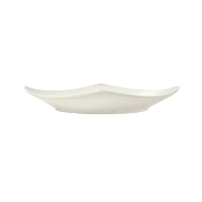 Libbey 950086797 - 9¼" China Plate, Flint Pattern, Rolled Coupe Rim, Vitrified, 9.25" - 12/Case