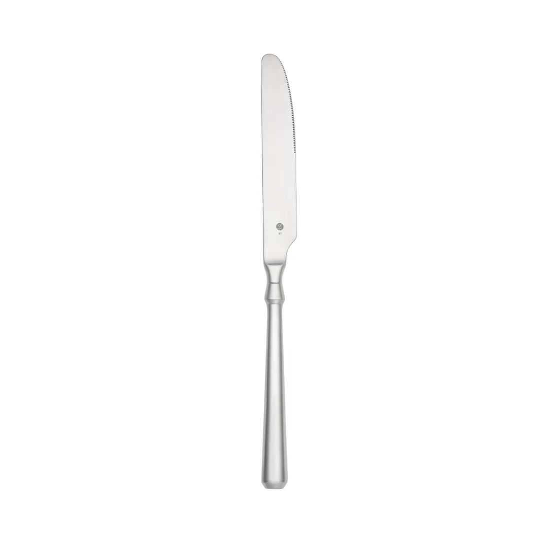 Libbey 951-5501 Parsons Dinner Knife, 9-5/8" 13/0 Stainless Steel, Smooth Satin Finish - 12/Case
