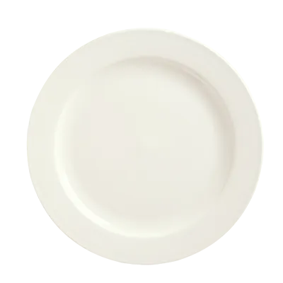 Libbey 951250333 - 10.625" Round China Plate Flint Pattern Glazed Rolled Edge Chip‑Resistant - 12/Case