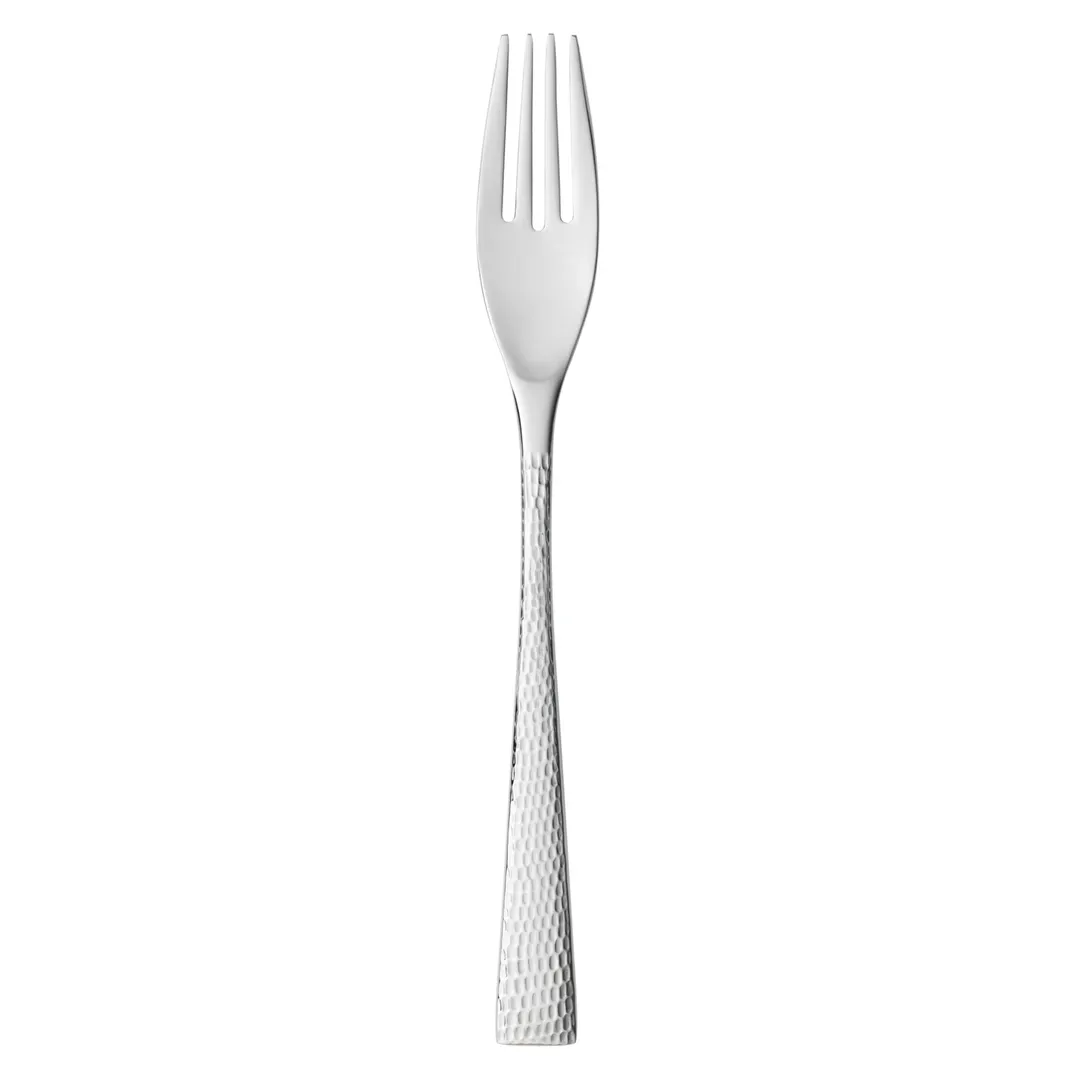 Reserve by Libbey 953038 - Salad Fork, 7" Hammered Finish, 18/10 Stainless Steel - 12/Case