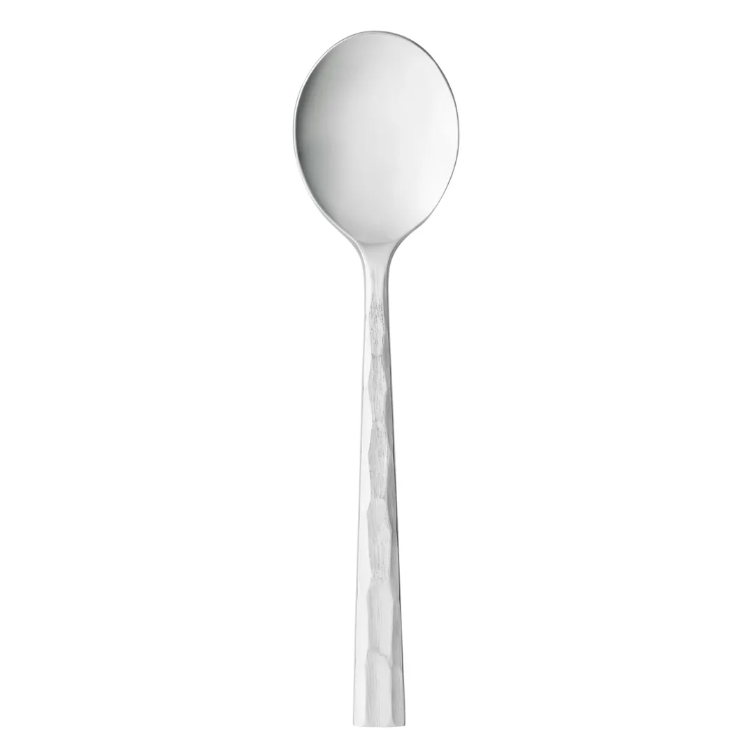 Reserve by Libbey 954016 - Bouillon Spoon, 6-1/8" 18/10 Stainless Steel, Forest Finish - 12/Case