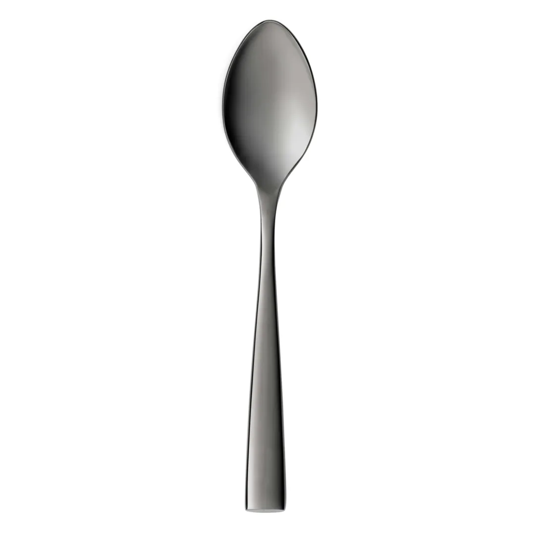 Reserve by Libbey 957002 Dessert Spoon, 7-1/4" Curved, Gunmetal PVD, 18/10 Steel, - 12/Case
