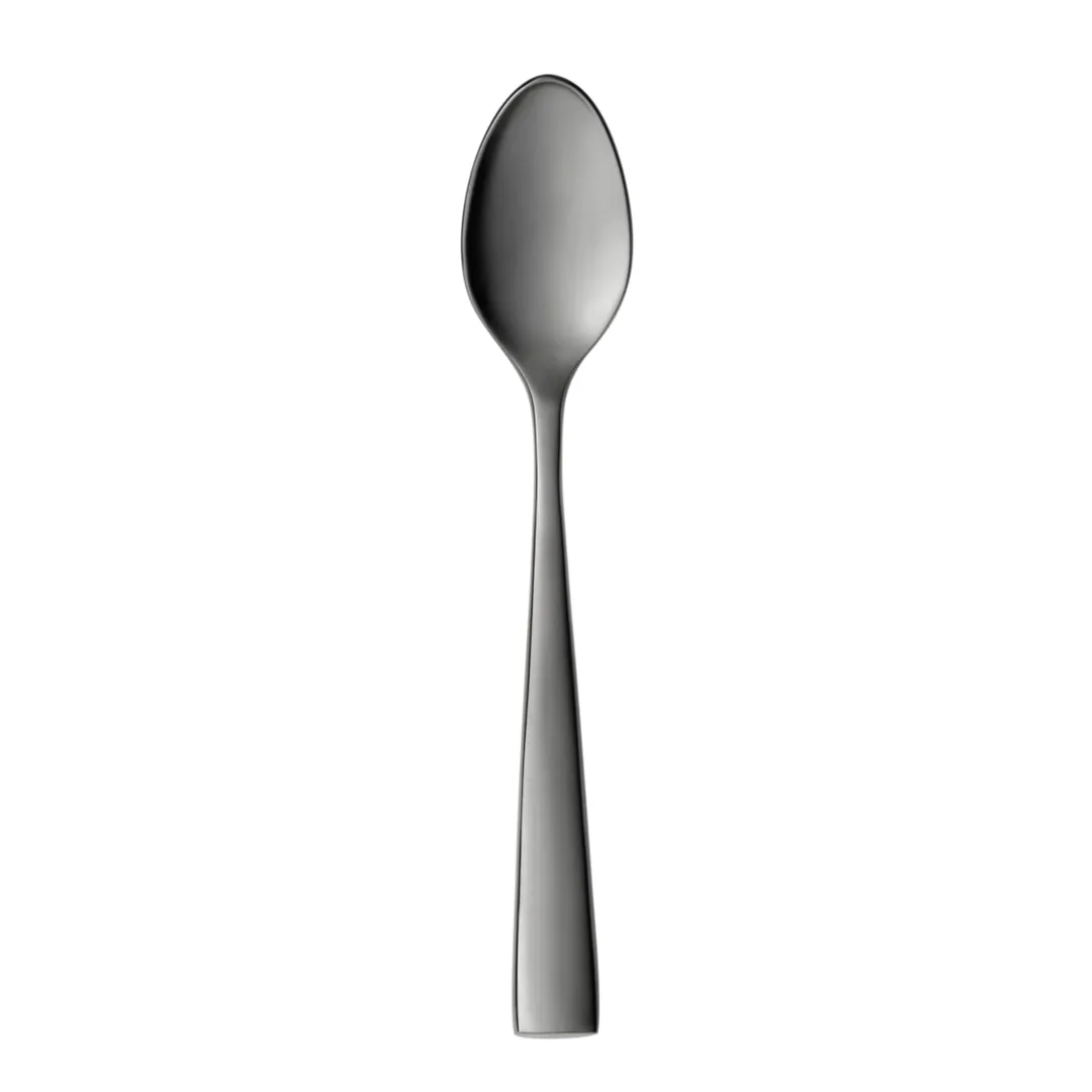 Reserve by Libbey 957-007 Demitasse Spoon, 4¼" Gunmetal PVD, 18/10 Stainless Steel Finish - 12/Case