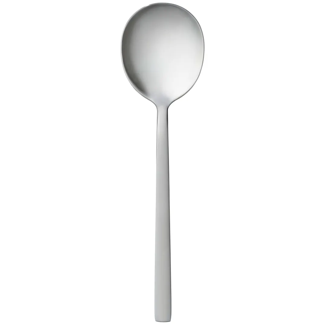 Libbey 963016 Bouillon Spoon, 7" Length, 18/0 Stainless Steel, Elexa Finish - 36/Case