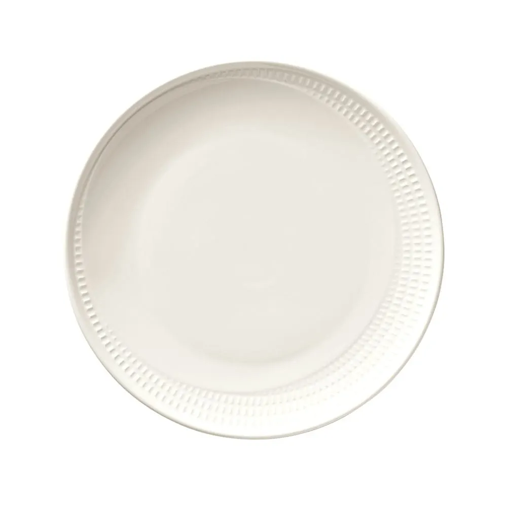Libbey 968001519 China Plate – 10.625" Round Porcelain Plate, White Royal Rideau™ Foot – 12/Case
