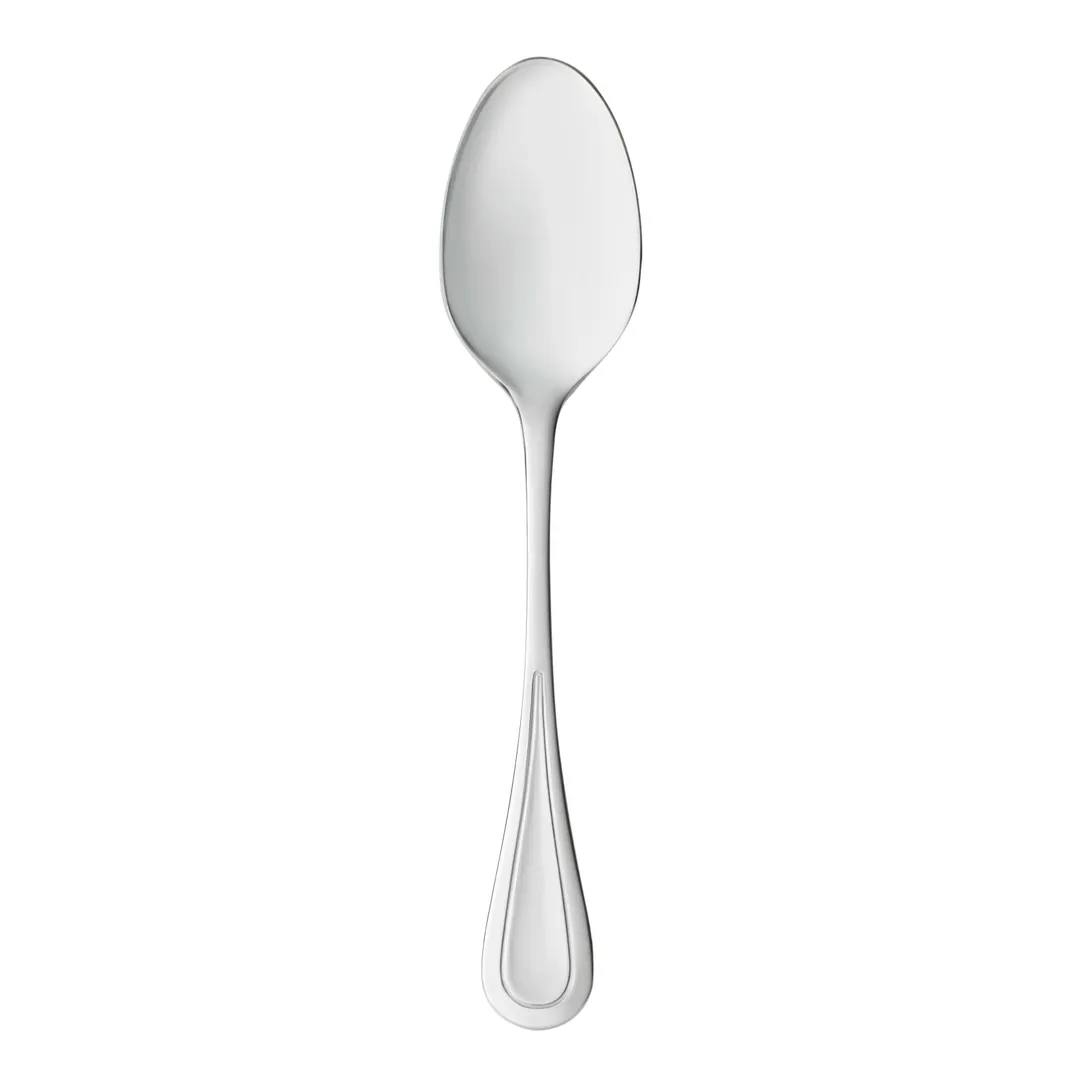 Libbey 971002 Dessert Spoon – 7" Aspen Finish, 18/8 Stainless Steel, 36/Case