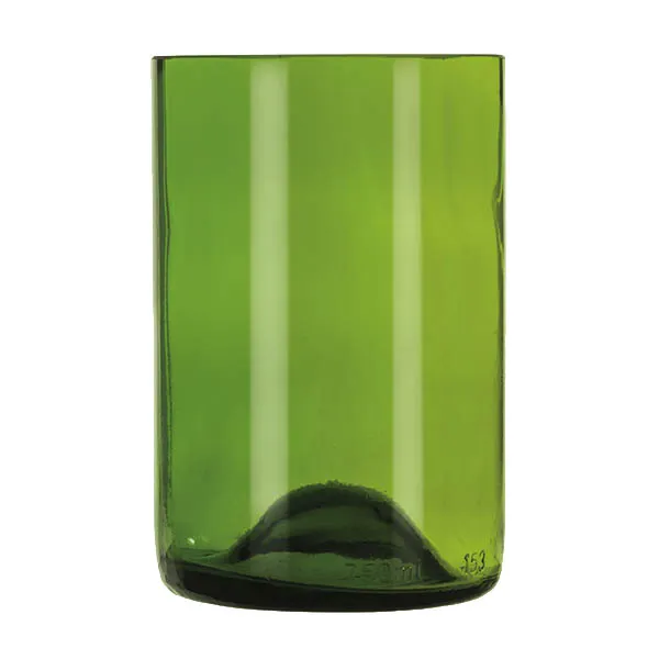 Libbey 97287 Double Old Fashioned Glass, 12 oz, Green Repurposed, Non-Tempered, 4½" H x 2⅞" W, 12/Case