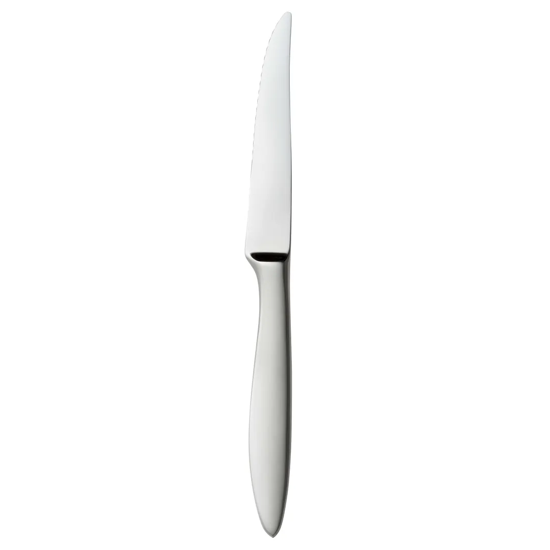 Libbey 982-5762 Steak Knife, 9‑1/8" Fluted Blade, Stainless Steel Handle, 18/8 Steel - 36/Case