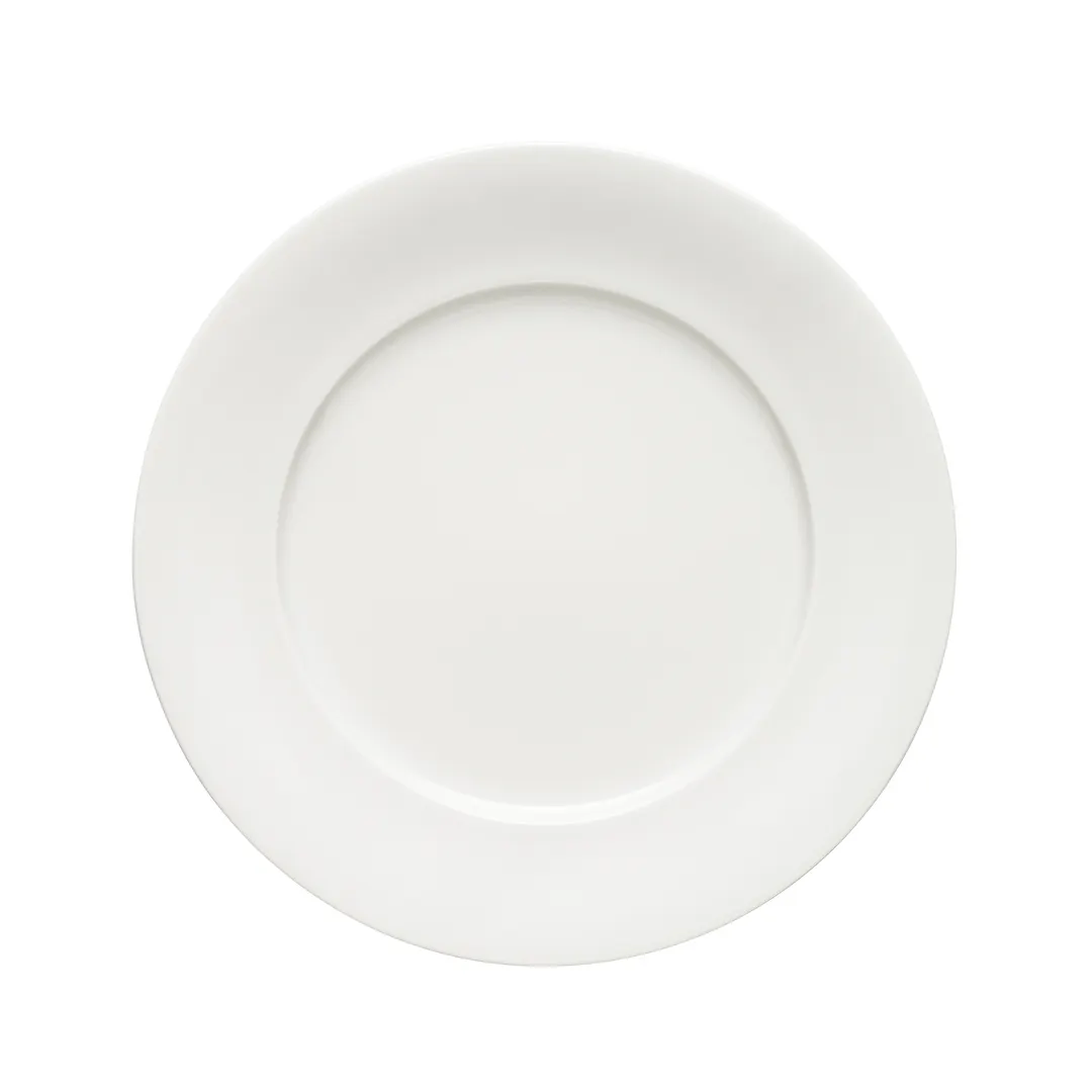 Schonwald 9820021 - 8¼" Round Flat Edge Porcelain Dinner Plate, Dishwasher Safe, 12/Case