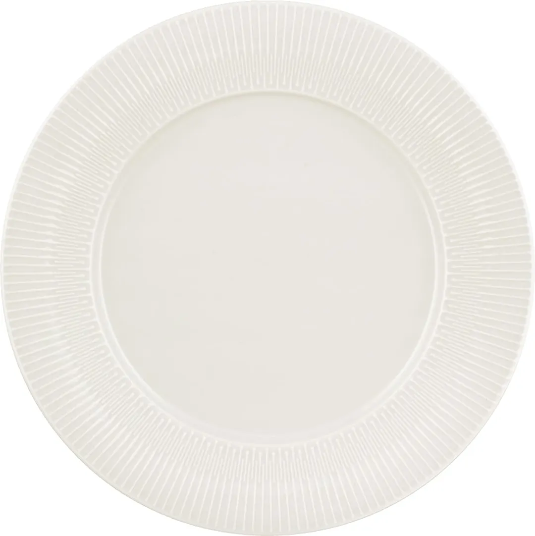 Schonwald 9820078 - 11" Round Porcelain Plate, Embossed Rim, Vibes Collection, 6/Case