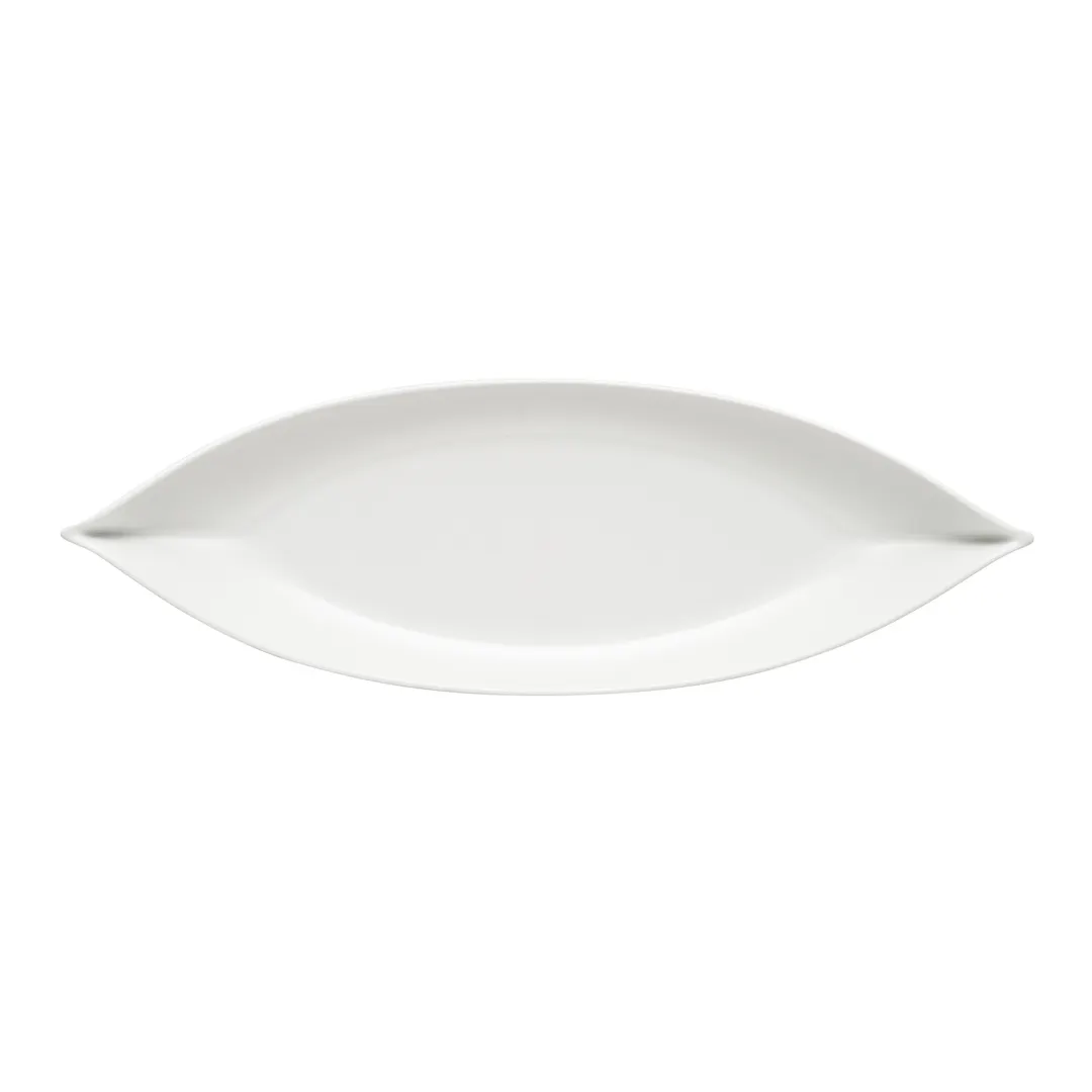Schonwald 9822628 - Oval Porcelain Platter 11" x 3-5/8" x 1-3/8", Dishwasher Safe, Delight Finish - 12/Case